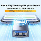 Coofbe Jasoz Type-C to USB 3.1 Dönüstürücü Adaptör Mini OTG 10Gbps Veri Aktarım Type-c Dönüştürücü 