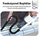 Coofbe Profesyonel Led Işıklı Kuru Islak 15000PA El Süpürgesi Araç Süpürgesi Uzun Şarjı El Araç Oto Süpürgesi