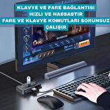 Coofbe Jasoz 30CM 4in1 Type-C To Usb Çoğaltıcı Hub Type-C to 4x USB3.0 Mouse Yazıcı Klavye Okuyucu