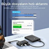 Coofbe Jasoz 30CM 4in1 Type-C To Usb Çoğaltıcı Hub Type-C to 4x USB3.0 Mouse Yazıcı Klavye Okuyucu