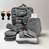 Coofbe Profesyonel 11 Parça Mikrofiber Araç Oto Yıkama Seti Araç Fırçası Araç Mikrofiber Bez Seti
