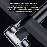 Coofbe 4in1 150PSI 4000Mah Şarjlı Araç Lastik Şişirme Pompası+Emniyet Kemer Kesici+Cam Kırıcı+Led Işıklı