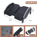 Coofbe Ayarlanabilir Ortopedik Ayak Standı Masaaltı Ayak Taburesi Masa Altı Ayaklık Ayak Standı