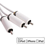PMM273-0200 APPLE DOCK Konnektör - 3 RCA Kablo, 2 Metre