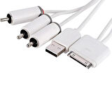 PMM228-0200 APPLE DOCK - 3 RCA +USB A Kablo