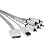 PMM229-0200 APPLE DOCK - 5 RCA +USB A kompetent Kablosu