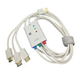 MP200  3 giriş 1 çıkış HDMI Switch kablo,Otomatik/manuel kaynak seçimli