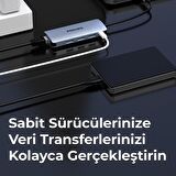 Philips Type-C to USB 3.0 Çoklayıcı ve RJ45 100Mbps Ethernet Dönüştürücü