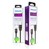 Philips 3A 45W UsbA to Universal Micro Hızlı Data ve Şarj Kablosu 1.8Metre DLC2519CB/97 