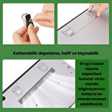 Coofbe 2 Adet Yapışkanlı Katlanılabilir Laptop Standı Portatif Macbook Bilgisayar Laptop Stand Ayagi