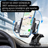 Essager Vantuzlu Torpido Üstü Ve Araç Ön Cam Araç İçi Telefon Tutucu Uzayıp Kısabilen  Araç Tutucu