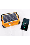Powerdex PD-5050 Profesyonel Projektör Modlu Çakar Işıklı Güneş Enerjili Kamp Lambası