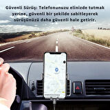 Essager Süper Güçlü Vantuzlu Torpido Üstü Araç İçi Telefon Tutucu Kilit Mekanızmalı Araç Tutucu