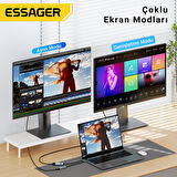 Essager 8K@60Hz Type C To HDMİ Çevirici Type C - HDMI Dönüştürücü Type C Görüntü Aktarım Dönüştürücü 