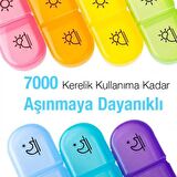 Coofbe Haftalık İlaç Saklama Kutusu 21 Gözlü Kilitli Kapaklı Hap İlaç Vitamin Saklama Kutusu Kabı