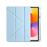 Huawei MatePad SE 11 inç Uyumlu Standlı Uyku Modlu Kalemlikli Trifolding Fuchsia Tablet Kılıfı