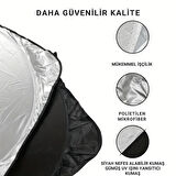 Coofbe Katlanabilir 150x70 CM Araç Ön Cam Güneşlik Ön Cam Araç Perdesi Araç Güneş Koruyucu Oto Güneşlik