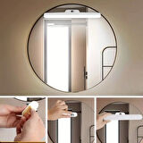 CELİK AVM® Dokunmatik USB İle Şarj Olabilen 27 cm Led Aydınlatma Makyaj Aynası Işığı