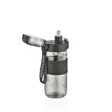 Shotay ST-7223 600ml Siyah Pipetli Tritan Matara