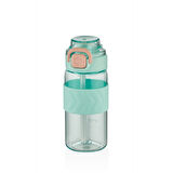 Shotay ST-7237 600ml Turkuaz Pipetli Tritan Matara