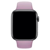 Fuchsia Apple Watch Uyumlu Spor Kordon 38 - 40 mm S/M Ölçülerinde Yumuşak Silikon Rahat Kordon