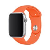 Fuchsia Apple Watch Uyumlu Spor Kordon 38 - 40 mm S/M Ölçülerinde Yumuşak Silikon Rahat Kordon