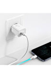 Baseus Apple iPhone 11 / 12 / 13 / Pro / Pro Max / Mini / 14 / 14 Plus / 14 Pro / 14 Pro Max Tüm Serilerle Uyumlu 20W Hızlı Şarj Adaptörü + Type-C To Lightning 1m Şarj Kablosu