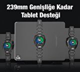 Coofbe RGB 5-8.45 inç Dijital Göstergeli Tablet Soğutucu Telefon Gamer Oyuncu Radyatör Soğutma Fanı