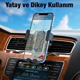 Coofbe Araç İçi Havalandırma Girişli Titremez Telefon Tutucu, Gravity Minimalist Yerçekimi Tutucu