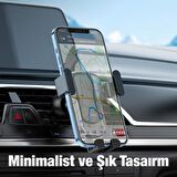 Coofbe Araç İçi Havalandırma Girişli Titremez Telefon Tutucu, Gravity Minimalist Yerçekimi Tutucu