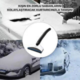 Coofbe 25 Cm Araç Cam Don Kar Kazıyıcı Araç Camı Buz Kazıyıcı Kar Temizleme Aracı Araç Ön Çam Silme Aparatı