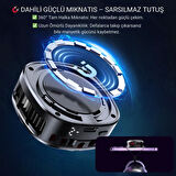 Coofbe 6000 RPM Turbo Fan Işıklı Magsafe İle Uyumlu Telefon Soğutucu Radyatör Tüm Telefonlara Uyumlu