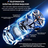 Coofbe Magsafe İle Uyumlu 7000 RPM Turbo Fan Işıklı Klipsli Buz Etkili Telefon Soğutucu Radyatör Tüm Telefonlara Uyumlu