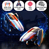 Coofbe Profesyonel Yüksek Hassasiyetli Telefon Tetik Mobil Oyun Tetik Aparatı 4 Buton Nişan Ve Tetik Tuşu