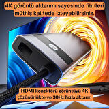 Coofbe Jasoz Multiport PD 100W 8in1 Type-C to Dönüştürücü Hub Type-C to Rj45 HDMI4K@30Hz USB3.0 SD/TF