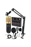 Filtreli Condenser Mikrofon Ses Kartı Stand Set