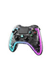 Ps-p05 Rgb Led Işıklı Ps4-ps3-tv-ıos-pc Uyumlu Kablosuz Joystick Gamepad Oyun Kolu