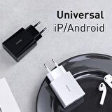Baseus Speed Mini Type-C 20 Watt Hızlı Şarj Aleti Siyah