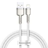Baseus Cafule Metal 2.4A 1 Metre Lightning Kablo Beyaz