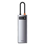 Baseus Metal Gleam 8in1 Multifonksiyonel Type-C Hub Dock Station