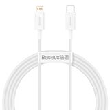 Baseus Superior Series TYPE-C to Lightning iP PD 20W 1.5M Hızlı Şarj Veri Kablosu BEYAZ