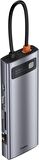 Baseus Metal Gleam 9in1 Multifonksiyonel Type-C Hub Dock Station