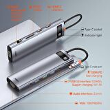 Baseus Metal Gleam 11in1 Multifonksiyonel Type-C Hub Dock Station
