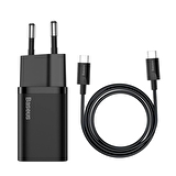 Baseus Super Si 1c Type-C 25 Watt Hızlı Şarj Aleti Siyah