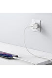 Baseus Super Si PD 25 W Beyaz Type-C Kablolu Hızlı Şarj Aleti Teşhir