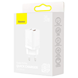 Baseus Super Si Pro Type-C 30 Watt Hızlı Şarj Aleti Beyaz