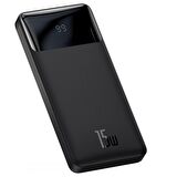 Baseus Bipo W 15 W 10000 mAh Hızlı Şarj Powerbank Siyah 