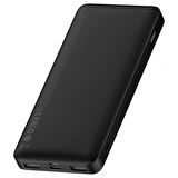 Baseus Bipo W 15 W 10000 mAh Hızlı Şarj Powerbank Siyah 