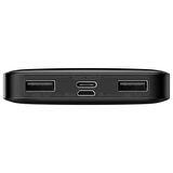 Baseus Bipo W 15 W 10000 mAh Hızlı Şarj Powerbank Siyah 