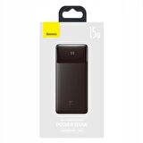 Baseus Bipo W 15 W 10000 mAh Hızlı Şarj Powerbank Siyah 